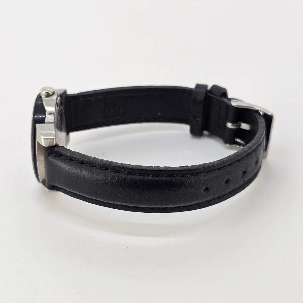 Victorinox Women's Watch 28MM Black Dial Black Leather Bands NEW Battery READ